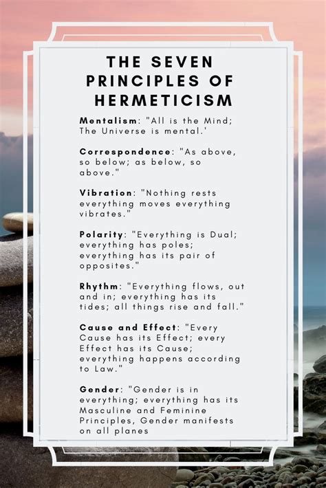 hermetic beliefs.